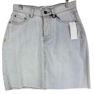 NWT Velvet Heart Light Wash Kayla High Waist Denim Mini Skirt 25